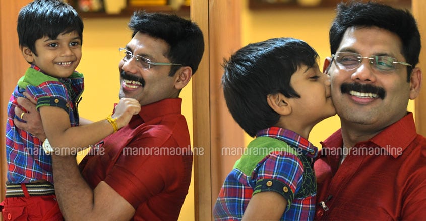 aneesh-ravi-with-son-adwik aneesh-ravi-with-son-adwik