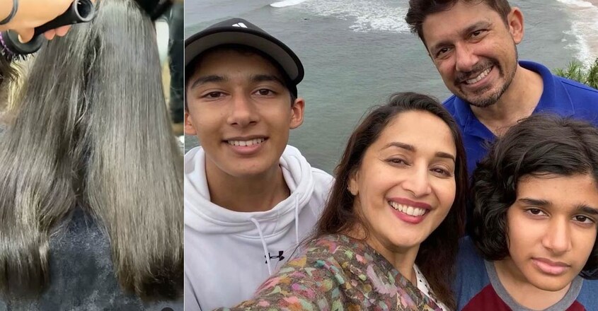 madhuri-dixit-son-donate-his-hair-to-cancer-patients