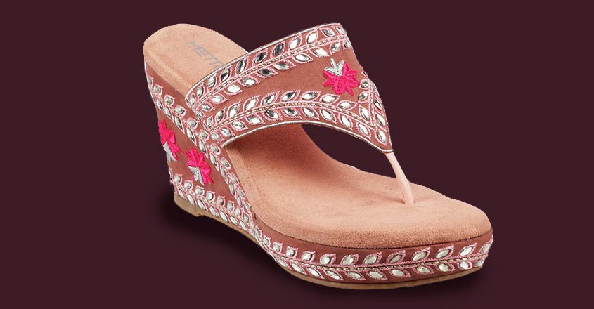 METRO-PINK-ETHNIC-SLIP-ONS METRO-PINK-ETHNIC-SLIP-ONS