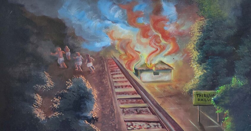 art-teachers-portrayed-keezhariyoor-bomb-case-in-24-paintings art-teachers-portrayed-keezhariyoor-bomb-case-in-24-paintings