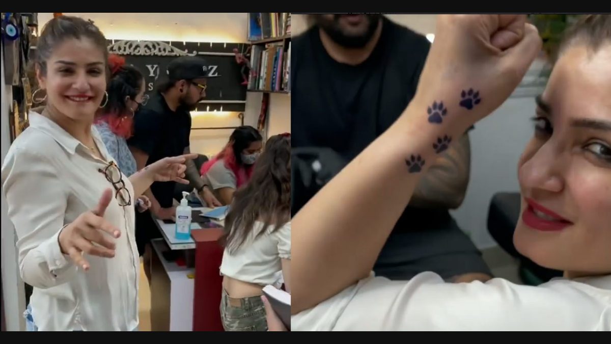 Raveena Tandon Gets A Permanent Tattoo, Her Daughter, Rasha Cheers For Her,  [Video Inside]