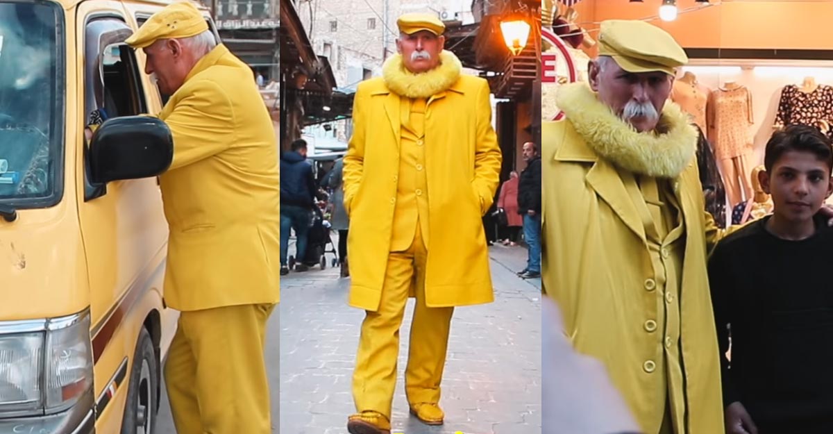 This is the yellow man; This life is strange Yellow Man Abu Zakour