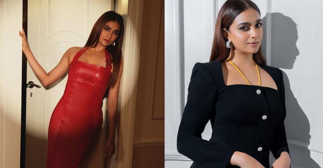 keerthy-red-black കീർത്തി സുരേഷ്∙ ചിത്രം: keerthysureshofficial/ Instagram