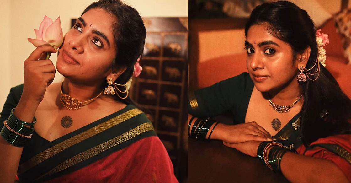 nimisha-sajayan-main നിമിഷ സജയൻ∙ചിത്രം: nimisha_sajayan, abhilashmullassery/ Instagram