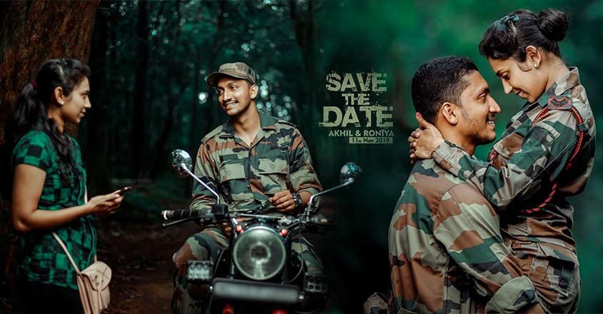 groom-and-bride-in-army-uniform-viral-save-the-date groom-and-bride-in-army-uniform-viral-save-the-date