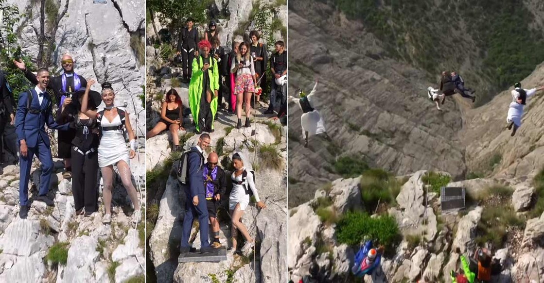 bride-and-groom-celebrate-wedding-by-skydiving Image Credits: Instagram/lalibretamorada