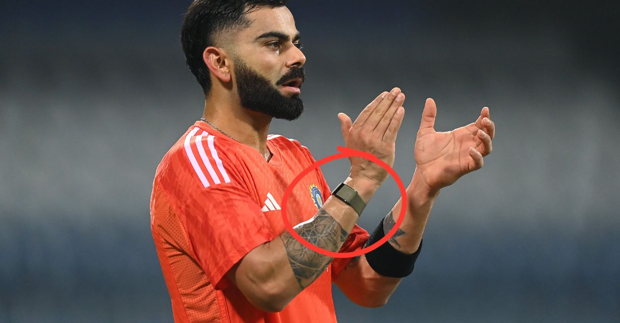 കോലിയുടെ കൈയ്യിലെ ആ സ്ക്രീനില്ലാത്ത റിസ്റ്റ് ബാന്‍ഡ്! ; രഹസ്യത്തിന്റെ ചുരുളഴിക്കാം!