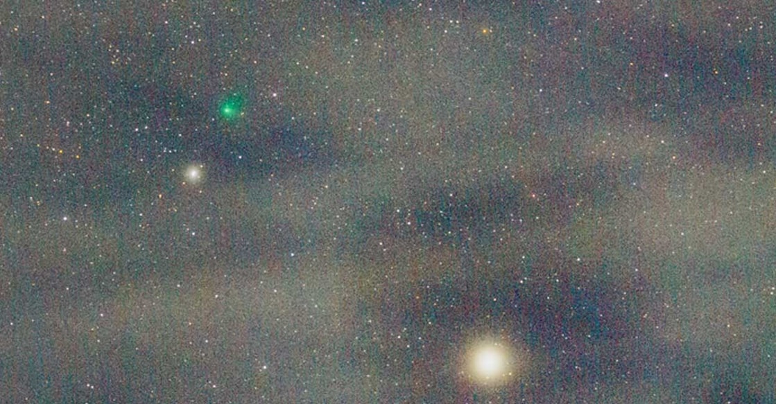 Green Comet in Picture ചിത്രം പകർത്തിയത്: അർജുൻ സൂരജ്
