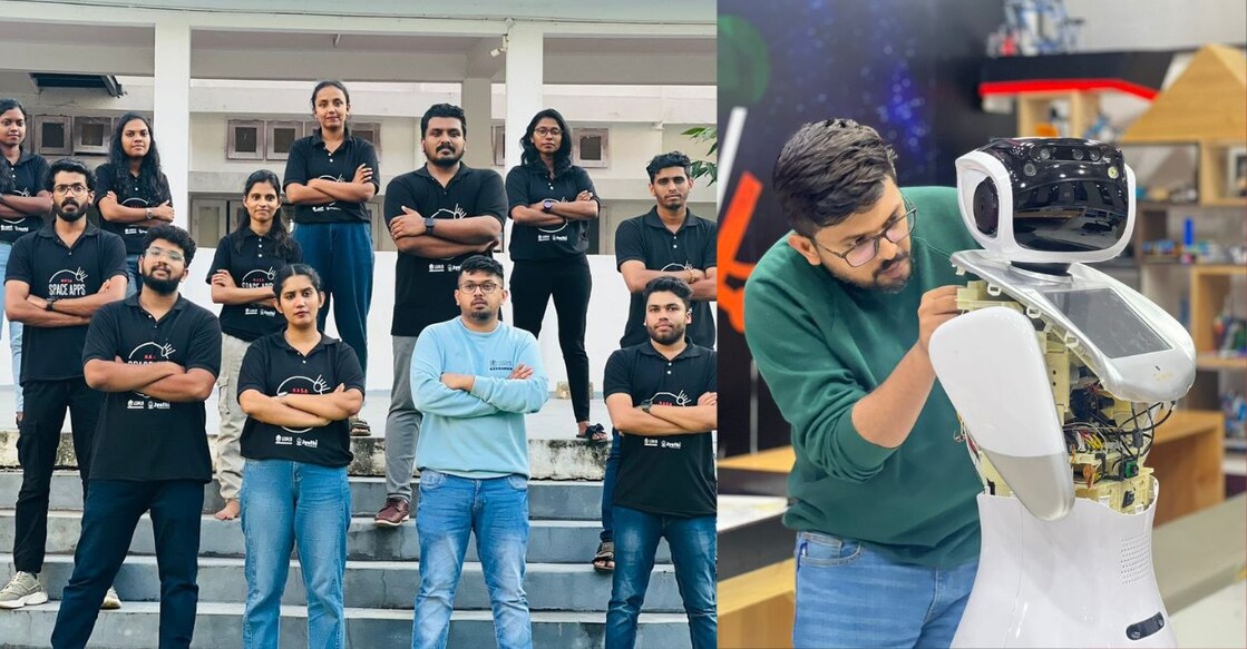 uwr - 1 സിഇഒ ബെന്സൺ തോമസ് ജോർജും യുണീക് വേൾഡ് റോബടിക്സ് ടീമംഗങ്ങളും