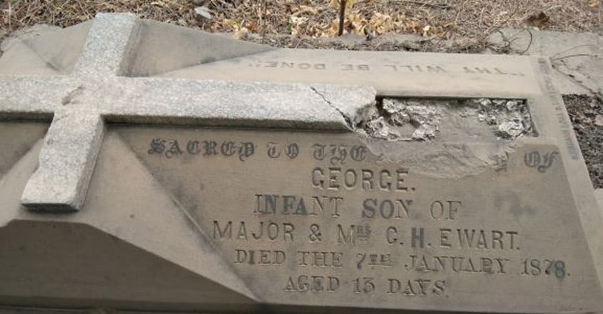 1.-Grave-of-a-child-of-13-days-of-age.. 1.-Grave-of-a-child-of-13-days-of-age..