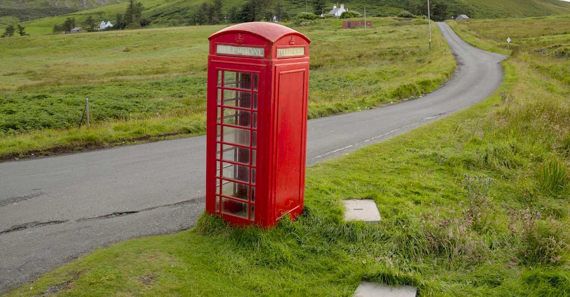 museum-uk English phone booth in a village on the north of the Isle of Skye in the Scottish Highlands. Image Credit:Monica Vila Ferreiros/istockphoto