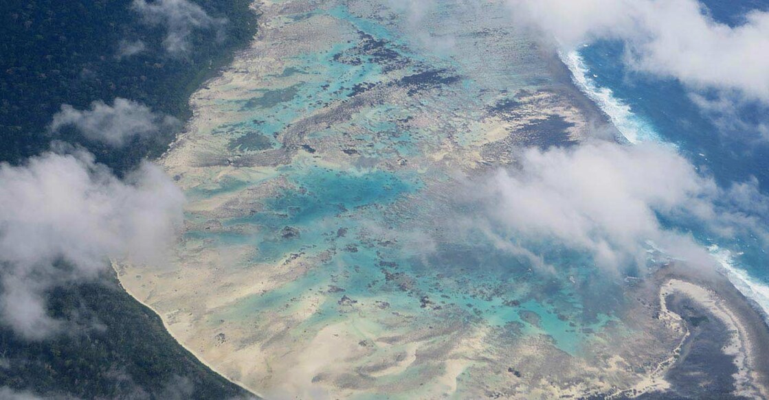 sentinel-island Aerial view of North Sentinel Island, Andaman. Image Credit : vivaswa/shutterstock
