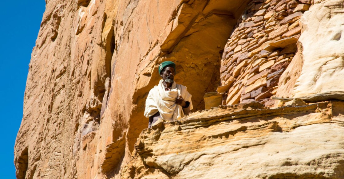 Abuna Yemata Guh, Tigray rock hewn churches. Image Credit: Therina Groenewald/shutterstock