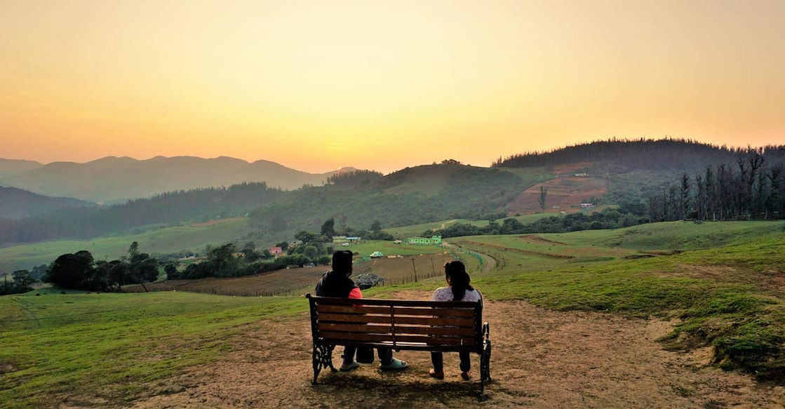 1397142306 Beautiful view of Wenlock Downs 9th Mile Shooting Point, Ooty during sunset. Image Credit: Albin Raj/istockphoto