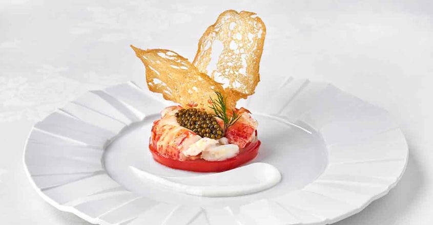 Medallions of Chilled Lobster with Imperial Osetra Caviar on a Raft of Garden Tomato with Horseradish Cream.jpg Medallions of Chilled Lobster with Imperial Osetra Caviar on a Raft of Garden Tomato with Horseradish Cream.jpg