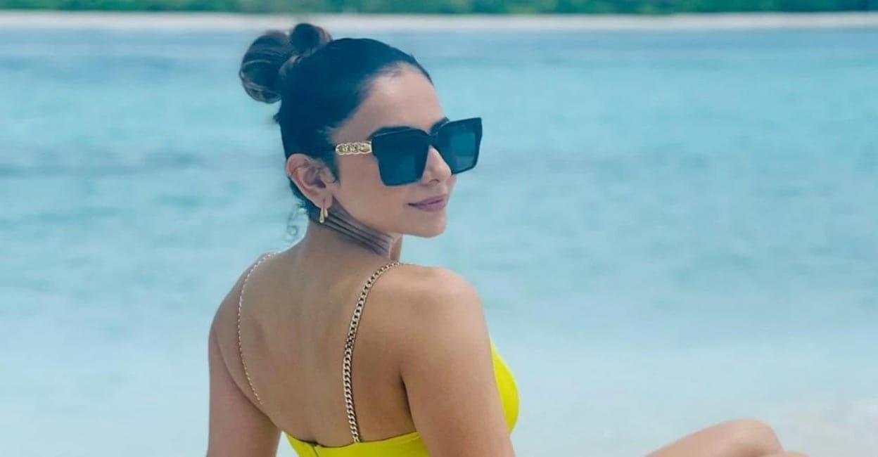 Rakul Preet Singh Shines in a Yellow Bikini on Luxurious Maldives Vacation