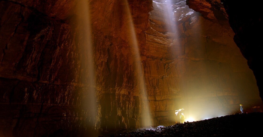 Gaping gill pothole north Yorkshire. Image Credit: k33adr/istockphoto