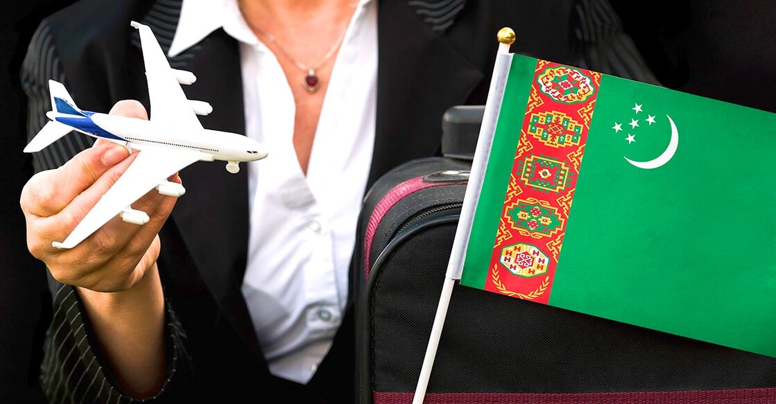 Flag of Turkmenistan. Image Credit: mirsad sarajlic/istockphoto