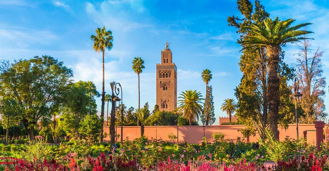 View of Koutoubia Mosque and gardem in Marrakesh, Morocco. Image Credit: Balate Dorin/istockphoto