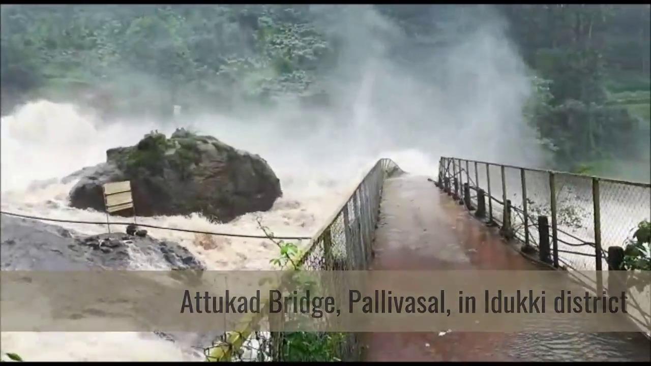 Attukad Bridge, Pallivasal, in Idukki district | Kerala Flood Videos |  Manorama Online News Videos