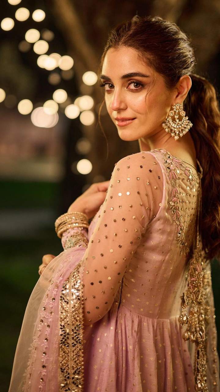 open lace back dress Maya Ali - Lili Maxi, Pajama and Dupatta main image 0