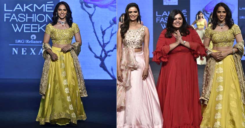 Saina-Nehwal-at-lakme-fashion-week Saina-Nehwal-at-lakme-fashion-week