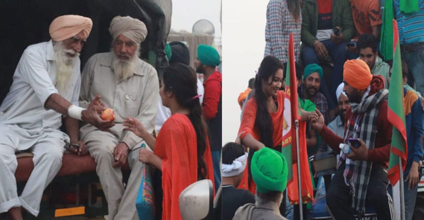 Protest in support of farmers continues Protest in support of farmers continues